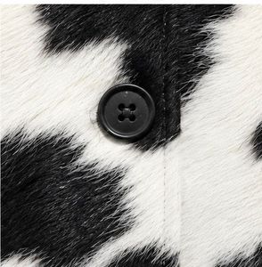 Men's Faux Fur Shirt <b>Jacket</b> Crew Neck Single Breasted Winter Casual Thick Regular Fit Front Logo Breathable - Product Image 6