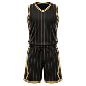 Uniforme de basket-ball personnalisé avec nom et numéro, respirant, séchage rapide, 100% polyester, vêtements d'équipe, vente en ligne - Product Image 2