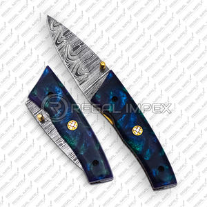 Handmade Carbon Steel Drop Point Industrial Grade Folding Knife Wooden Handle EDC <b>Tool</b> Pocket <b>Camping</b> Carving Gift for Men Regal - Product Image 2