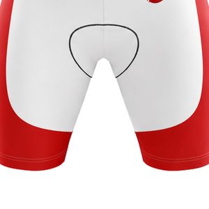 Ensemble de cyclisme rouge et blanc pour hommes, maillot et short, uniforme de vélo professionnel, vêtements de cyclisme légers et respirants, pour la conduite en montagne - Product Image 5