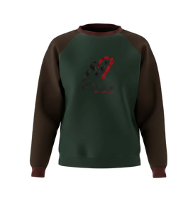 เสื้อสเวตเชิ้ตผู้ชายดีไซน์สวยคุณภาพสูง สีเบจ คอวี ตัดเย็บแบบมีดีไซน์พิเศษ สำหรับฤดูหนาว - Product Image 2