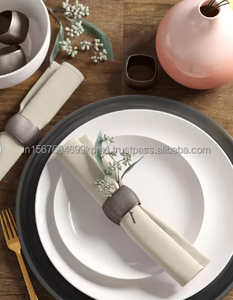 Vente d'ustensiles de cuisine ronds de serviette Style contemporain décoratif Noël élégant multifonctionnel rond de serviette pour mouchoirs - Product Image 3