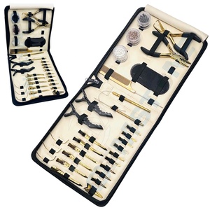 Kit d'outils pour extensions de cheveux en or, acier inoxydable, pince à micro-perles à 2 trous, ouvre-perles |   Kit d'installation et de démontage durable et réutilisable - Product Image 1
