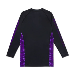 Chemise de compression à manches longues et col rond pour homme, sur mesure, extensible dans 4 directions, pour la gym, l'entraînement et le fitness. - Product Image 4