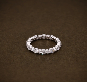 Anillo de Compromiso de Plata Vintage con Diamantes, Certificado IGI, Joyería Elegante para Boda, Regalo de Aniversario para Mujer, Venta al Por Mayor - Product Image 2