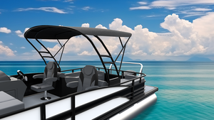 Sièges de rangement confortables et lit de soleil individuel <span class=keywords><strong>pour</strong></span> bateau à ponton de sport en aluminium S-25, personnalisés <span class=keywords><strong>pour</strong></span> la navigation - Product Image 4