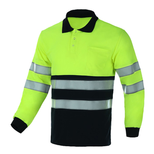 Wholesale Men's Reflective Windproof Polyester Shirt ANSI/ISEA 107 Certified High Visibility Workwear Breathable Quick Dry - Product Image 3
