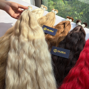 Extensiones de cabello vietnamitas al por mayor, textura ondulada y longitudes de 10 a 34 pulgadas, súper doble densidad. - Product Image 5