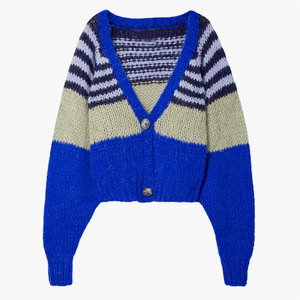 Custom College <b>Cardigan</b> Sweater <b>Long</b> Sleeve Knitted <b>Cardigan</b> with Embroidery Logo Personalized Varsity Style <b>Button</b> Front Soft - Product Image 3