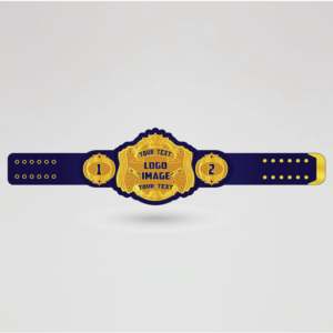 Cinturón de Campeonato de Lucha Libre Mexicana Americana, Chapado en Oro, Correa Azul, Equipo Deportivo Metálico, Cinturón de Campeonato Personalizado - Product Image 2
