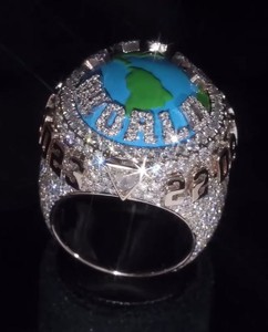 Custom Gold Jewelry Moissanite Letter Name Championship <b>Ring</b> Iced Out Diamonds Letter <b>Initial</b> Name Hip Hop Jewelry for Men - Product Image 3