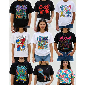 Camisetas Premium de Felpa 100% Algodón, Precio de Fábrica, Impresión de Logotipo Personalizado, Unisex, Lisas, Clásicas, de Manga Corta, Ecológicas y Transpirables - Product Image 2