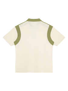 T-shirt Homme Oversize Anti-Plis Col Rond Manches Courtes Bordure Contrastante Style Décontracté Motif Uni Tricoté Tissu 100% Coton - Product Image 5
