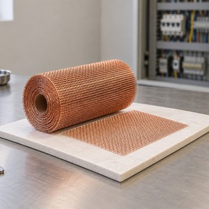 [APEC] Copper Metal <b>Mesh</b> for decorative copper metalwork panels and craft fabrication supply for Enclosure Fabricators - Product Image 1