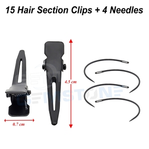 Kit d'outils professionnels pour extensions de cheveux avec pince multifonction pour micro-perles, pince de fermeture pour micro-perles, aiguille à boucle et pinces à cheveux. - Product Image 6