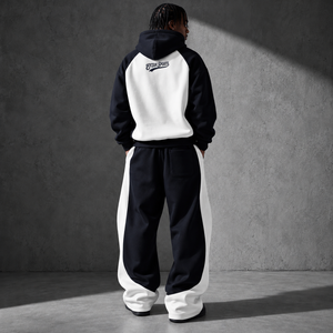 Conjunto de Chándal Negro con Capucha para Hombre con Estampado de Ojo Gótico y Pantalones con Llamas, Precio al por Mayor, OEM, Personalizado, Precio Económico, Chándal 2026 - Product Image 2