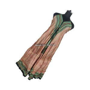 Vestidos Vintage de Seda con Volantes para Mujer, Estilo Boho, Sari de Seda Vintage, Vestido Moderno Elegante para Dama, Vestido de Noche sin Mangas - Product Image 6