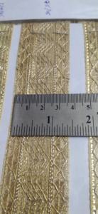 Dentelle de créateur durable et brillante pour vêtements ethniques, manches de chemisiers et bordures de dupatta. - Product Image 4