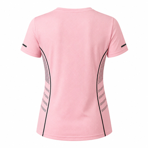 Custom Eco-Friendly Quick Dry Wicking Reflective Slim Fit <b>Women</b> Running <b>Compression</b> Sports Gym Workout Yoga <b>Shirt</b> - Product Image 2