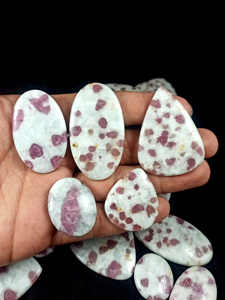 Natural Pink Tourmaline Cabochon Loose Oval Pear Cut Semiprecious Gemstone for Jewelry Making-Rings Necklace <b>Earrings</b> - Product Image 6