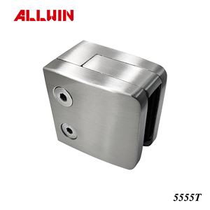 Round Tube Stainless Steel Security Plate Pin Glass Clamp Square Shape Glass Railing Hardware - Product Image 2