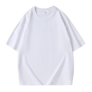 T-shirt surdimensionné d'été pour homme en jersey pur coton 260g, teint en pièce, avec épaules respirantes, grande taille - Product Image 4
