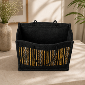 Sac de courses en jute laminé pliable et écologique avec poignée, réutilisable et imperméable | Fournisseur en gros de produits alimentaires de qualité supérieure avec logo personnalisé - Product Image 4
