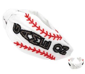 Bandeau en tissu rouge avec motif cœur perlé, fait main, style doux pour la Saint-Valentin, accessoire pour cheveux - Product Image 2