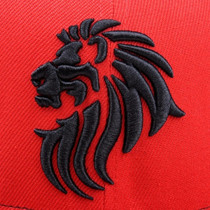 Casquette de baseball grise à 6 panneaux avec broderie de feuille blanche sur le panneau avant, ajustée, unisexe, décontractée - Product Image 6