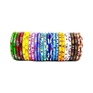 Fahion Design Trending Fashion Vintage Women Smooth Medium Round <b>Clear</b> <b>Resin</b> Bangle - Product Image 1