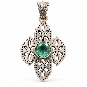 Pendentifs en argent de haute qualité avec pierres précieuses allemandes Ha Gems, breloques croix, prix attractif, style original unisexe pour mariage, vente en gros par lot - Product Image 3