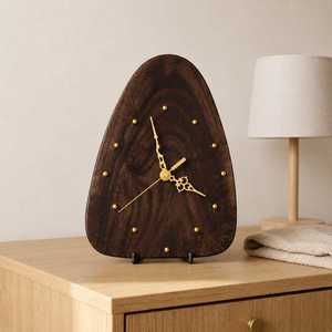 Natural Wooden Mantel <b>Clock</b> Handmade Decorative Accessory - Product Image 6