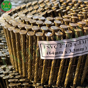 1-3/4 Inch Steel Coil Nails Smooth/<b>Screw</b>/Ring/Spiral Shank Types Factory Price Direct Vietnam for Pallet | clavo en rollo - Product Image 1