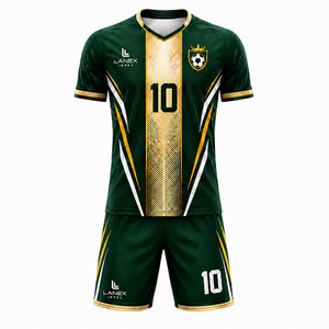 Conjunto de Uniforme de Fútbol Sublimado Personalizado OEM, Pantalones Cortos de Fútbol para Hombre, Ropa Deportiva de Secado Rápido, Ropa de Entrenamiento para Equipos - Product Image 1