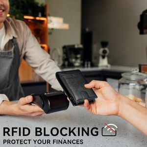 Portafoglio Sottile Intelligente Furid con RFID, Tasca Frontale Pop-up e Finestra per Documenti, Porta Carte da Uomo, Regalo per Marito, Confezionato - Product Image 3