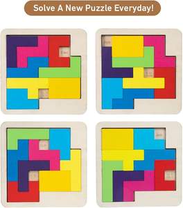 Puzzle Calendrier en Bois Éducatif pour Enfants, Jouet d'Apprentissage Précoce et de Formation à la Pensée en Bois pour Enfants - Product Image 2