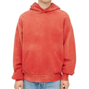 Sudadera Ligera y Cómoda para Hombre, con Capucha, de Forro Polar, Efecto Desgastado, Mezcla de Poliéster/Algodón, Secado Rápido, Resistente al Viento - Product Image 1