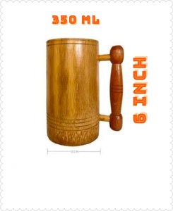 Jarra de Cerveza Artesanal Moderna de Gran Capacidad, Ecológica, de Madera Natural, Modelo TS-1184 de Timeless Craft, Exportador de Artículos de Bar Premium - Product Image 5