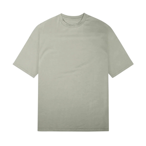 Nueva camiseta de alta calidad de 220 g/m² para hombre, cuello redondo, estilo casual, hip hop, holgada, de algodón, lisa. - Product Image 3