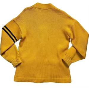 Cardigans en tricot unisexes personnalisés 100% coton épais de haute qualité pour l'hiver et l'automne, manches longues, couleurs personnalisées élégantes - Product Image 2