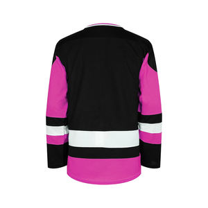 Maillot de hockey sur glace style rétro vintage, design rayé classique, tissu de haute qualité pour les sports de hockey, entraînement en plein air, tenue de jeu. - Product Image 2