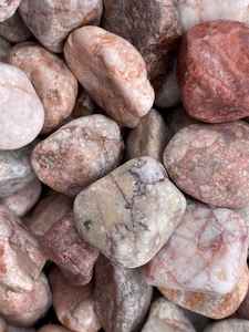 Piedras Decorativas Rosadas, Superficie Pulida, Piedras Naturales de Río para Caminos de Jardín Modernos y Decoración de Patios de Villas - Product Image 3
