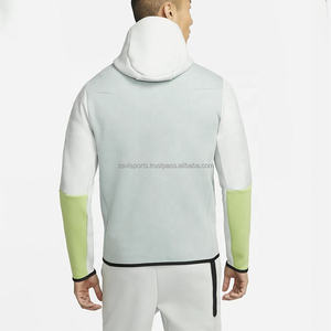 Conjunto Deportivo Personalizado con Logotipo, Ligero, de Poliéster/Algodón, Dos Piezas, Sudadera con Capucha de Felpa Premium con Cierre de Cremallera para Hombre, Invierno - Product Image 2