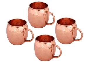 Tasses en cuivre 100% pur, avec poignée en cuivre, pour boire de l'eau, fabriquées par un fabricant et fournisseur indien. - Product Image 4