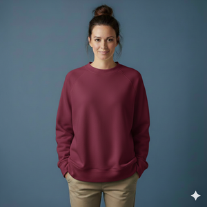 Sweat-shirt oversize pour femme, coupe ample contemporaine, en mélange de coton épais, confortable, tenue de rue saisonnière - Product Image 1