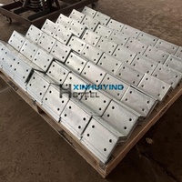 Profilés d'angle en acier galvanisé à chaud, assemblage de profilés perforés, plaques d'extrémité robustes pour acier de construction