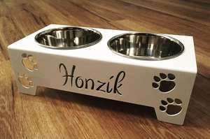 Accesorios, estación de alimentación de diseño para mascotas, soporte para tazón de mascotas con acabado dorado, solución de alimentación elevada para mascotas, tazón de cerámica moderno para perros - Product Image 3