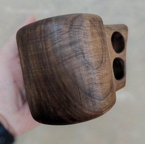 Taza Nórdica Kuksa, Taza de Madera Hecha a Mano, Económica, para Café, Té, Camping, Senderismo y Viajes, por M/S SHAAD HANDICRAFTS - Product Image 4