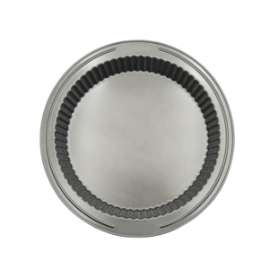Moule à tarte rond de 26 cm, en acier épais avec une large poignée. Revêtement antiadhésif de qualité supérieure, idéal pour la pâtisserie maison - Product Image 6