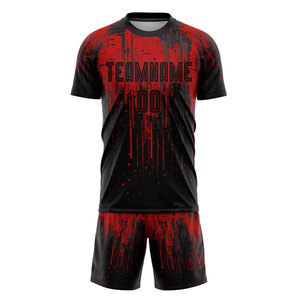 Uniforme de Fútbol Transpirable con Estampado de Manga Corta, Último Diseño, Nuevo Estilo, Uniforme de Fútbol de Primera Calidad - Product Image 1
